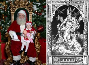 odin-santa Odin and Santa