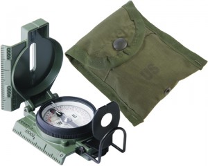 Lensatic Compass with carrying case